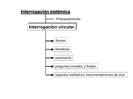 Interrogación sistémica Interrogación circular Presuposiciones formas