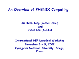 An Overview of PHENIX Computing