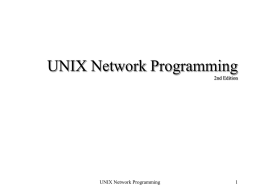 UNIX Network Programming 2nd Edition 1