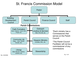 St. Francis Commission Model Parish Commissions