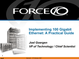 Implementing 100 Gigabit Ethernet: A Practical Guide Joel Goergen