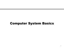Computer System Basics 1