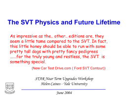 The SVT Physics and Future Lifetime