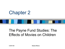 Chapter 2 The Payne Fund Studies: The Effects of Movies on Children