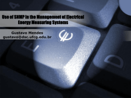 Use of SNMP in the Management of Electrical Energy Measuring Systems