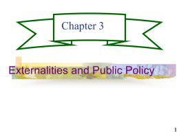 Chapter 3 Externalities and Public Policy 1
