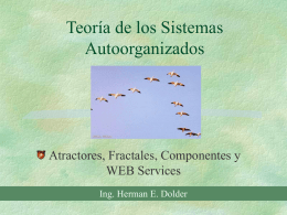 Teoría de los Sistemas Autoorganizados Atractores, Fractales, Componentes y WEB Services