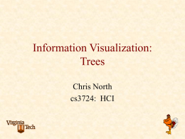 Information Visualization: Trees Chris North cs3724:  HCI