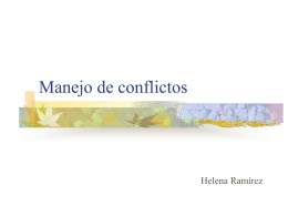 Manejo de conflictos Helena Ramírez