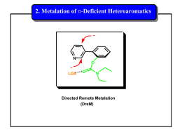 2. Metalation of p Deficient Heteroaromatics N