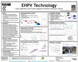 EHPV Technology Electro-Hydraulic Valves Auto-Calibration and Control Applied to GOALS