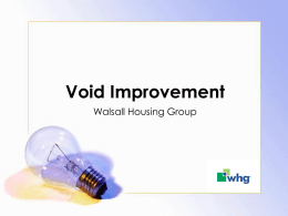 Void Improvement Walsall Housing Group