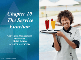 Chapter 10 The Service Function Convention Management