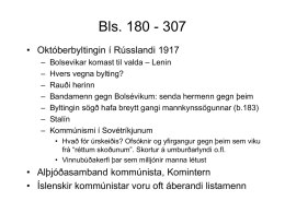 Bls. 180 - 307 • Októberbyltingin í Rússlandi 1917