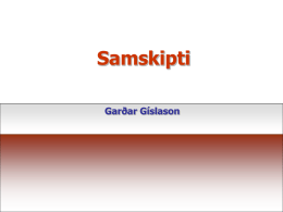 Samskipti Garðar Gíslason