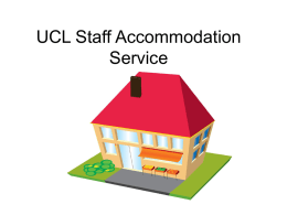 UCL Staff Accommodation Service