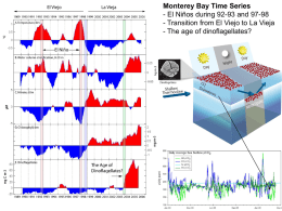 Monterey Bay Time Series - El Niños during 92-93 and 97-98