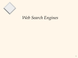 Web Search Engines 1