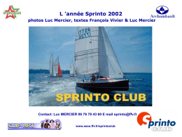L ’année Sprinto 2002 www.asso.ffv.fr/sprintoclub