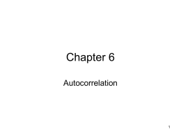 Chapter 6 Autocorrelation 1