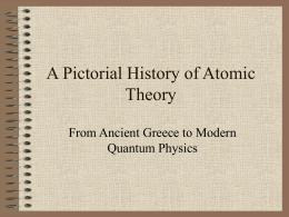 A Pictorial History of Atomic Theory From Ancient Greece to Modern Quantum Physics