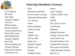 Sourcing Simulator Licenses