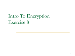 Intro To Encryption Exercise 8 1