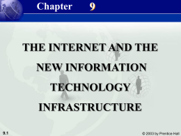 9 THE INTERNET AND THE NEW INFORMATION TECHNOLOGY