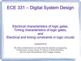 – Digital System Design ECE 331