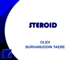 STEROID OLEH BURHANUDDIN TAEBE