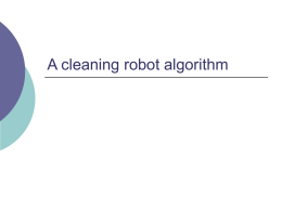 A cleaning robot algorithm