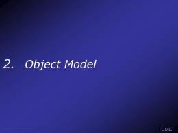 2 . Object Model UML-1 Venkat Subramaniam