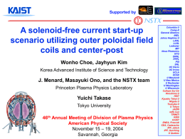 A solenoid-free current start-up scenario utilizing outer poloidal field coils and center-post