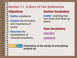 Section 1.1  A Story of Two Substances