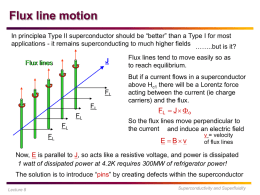 Flux line motion