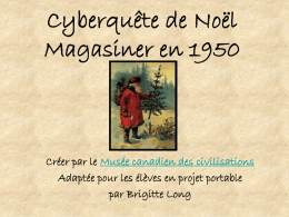 Cyberquête de Noël Magasiner en 1950