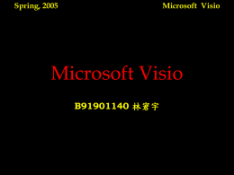 Microsoft Visio B91901140 Spring, 2005 Microsoft  Visio