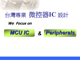 IC 台灣專業 設計 MCU IC