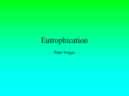 Eutrophication Peter Fergie