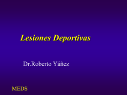 Lesiones Deportivas Dr.Roberto Yáñez MEDS