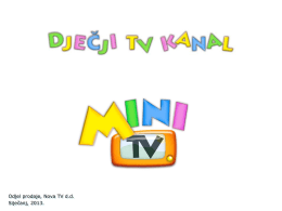 Odjel prodaje, Nova TV d.d. Siječanj, 2013.