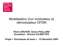 Modélisation d'un modulateur et démodulateur OFDM