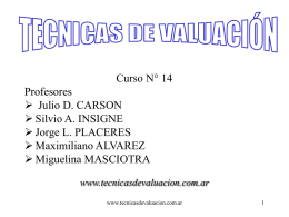 Curso N° 14 Profesores  Julio D. CARSON  Silvio A. INSIGNE