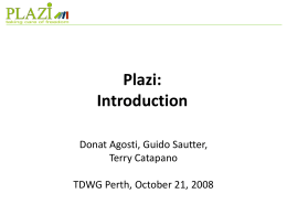 Plazi: Introduction Donat Agosti, Guido Sautter, Terry Catapano