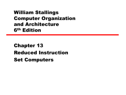 William Stallings Computer Organization and Architecture 6