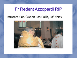Fr Redent Azzopardi RIP Parroċċa San Ġwann Tas-Salib, Ta' Xbiex