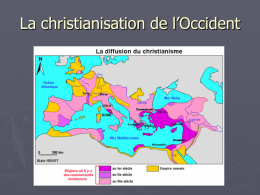 La christianisation de l’Occident