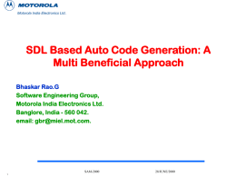 SDL Based Auto Code Generation: A Multi Beneficial Approach