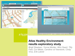 Atlas Healthy Environment: results exploratory study
