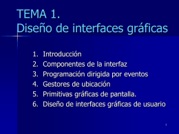 TEMA 1. Diseño de interfaces gráficas